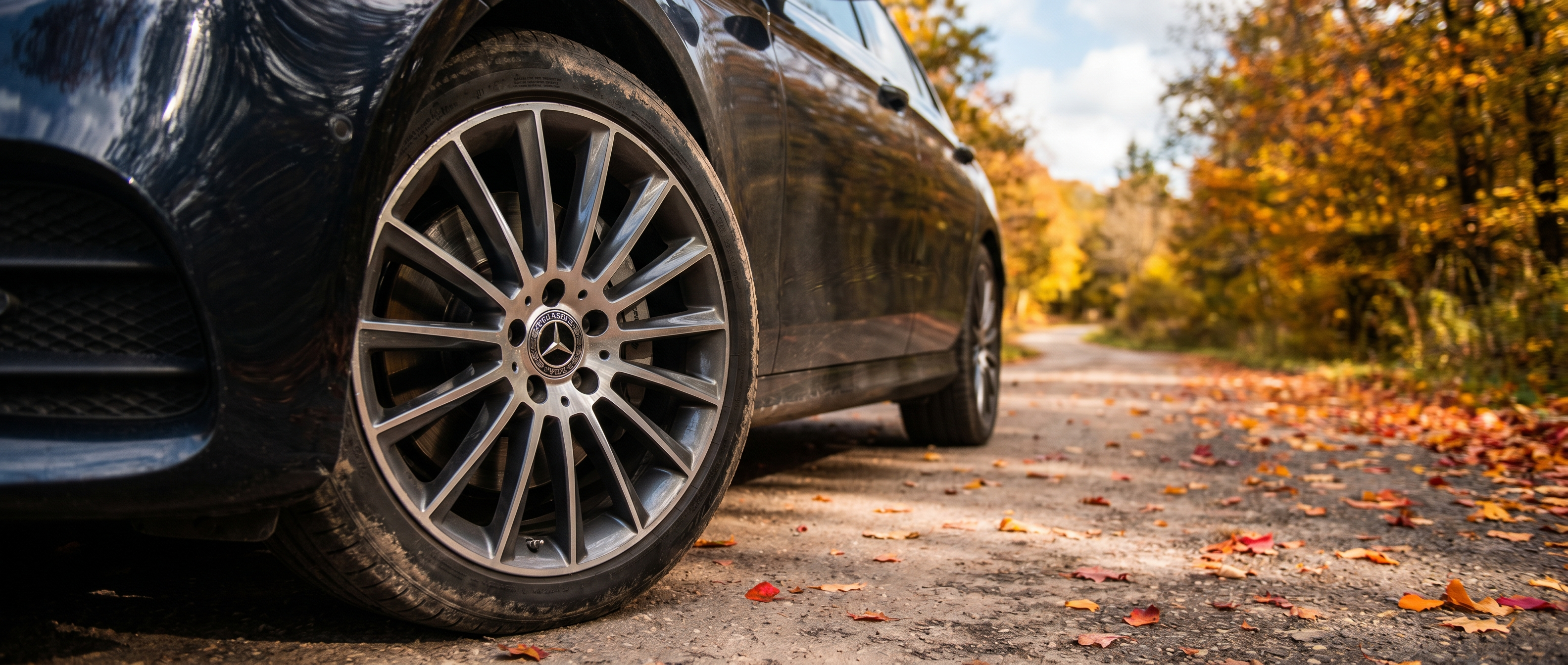 Mercedes-Benz premium alloy wheels displayed on vehicle in Duluth, GA